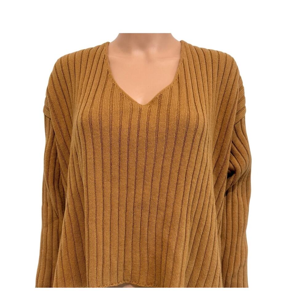 new Nordstrom Abound v neck plus 2X ribbed sweater SP2 3142